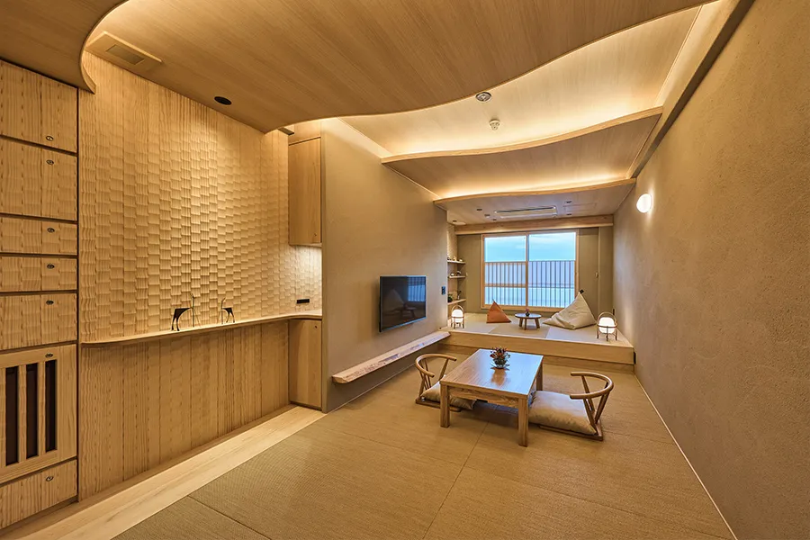 Japanese-style modern room with a small separate Japanese-style room Akane