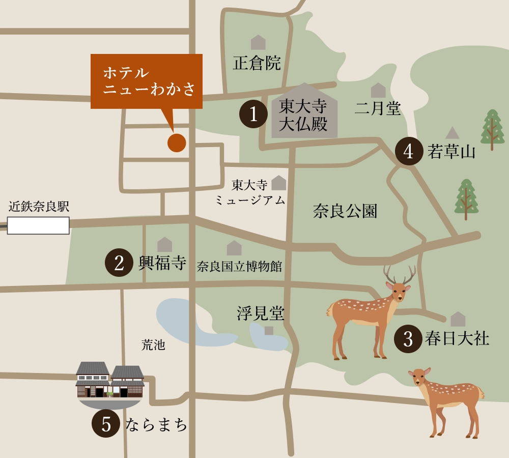 奈良公園 周辺スポット